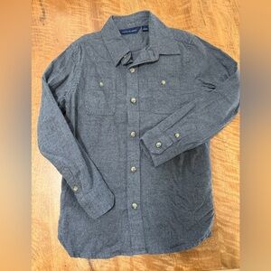 Janie and Jack Gray Button Down Shirt